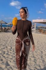 Chocolate Brown Burkini - Image 2
