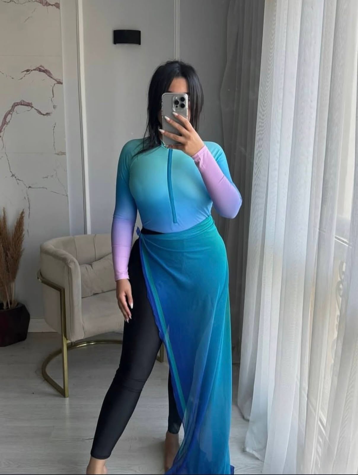 WhatsApp Image 2026-07-14 at 5.02.52 PM Sky Blue Burkini - Image 1
