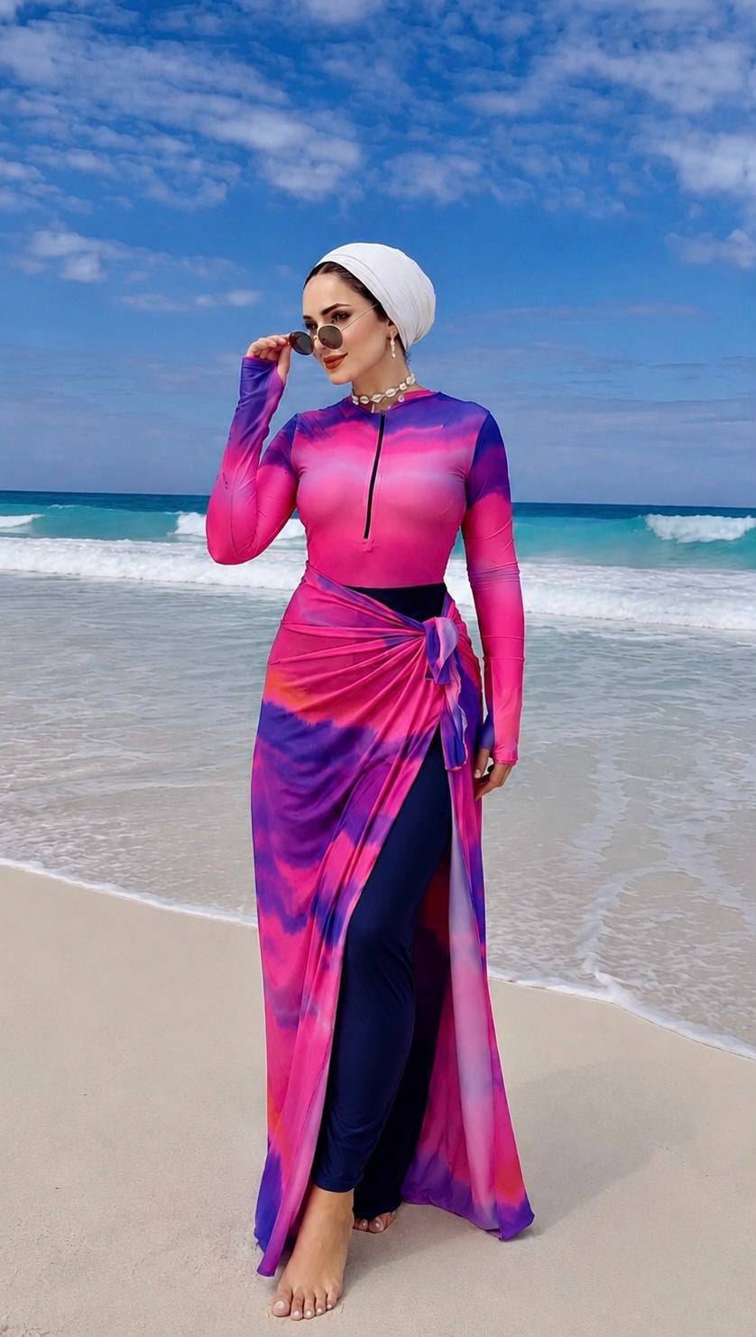 WhatsApp Image 2026-07-14 at 5.02.53 PM (1) Lilac Burkini - Image 1