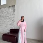 High slit linen tunic