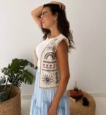 Boho Embroidered Vest - Image 3