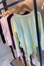 Ruffle Mesh Top - Image 5