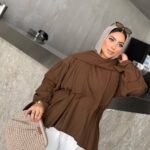 Lace-Up Corset Blouse with Scarf