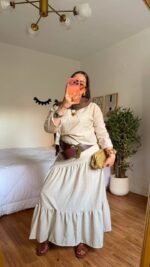 Linen Skirt Set