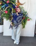 Printed Chiffon Poncho - Image 3