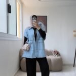 Oversized Sleeveless Denim Jacket