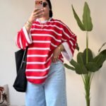 Striped Oversized Tee