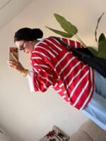 Striped Oversized Tee - Image 2