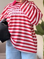 Oversized Striped T-Shirt - Image 2